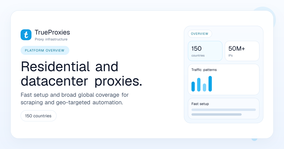 TrueProxies screenshot 1